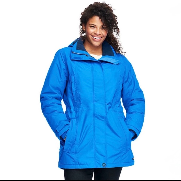 Lands' End Blue Squall Winter Coat Waterproof Size XL Petite (18) - Picture 1 of 16